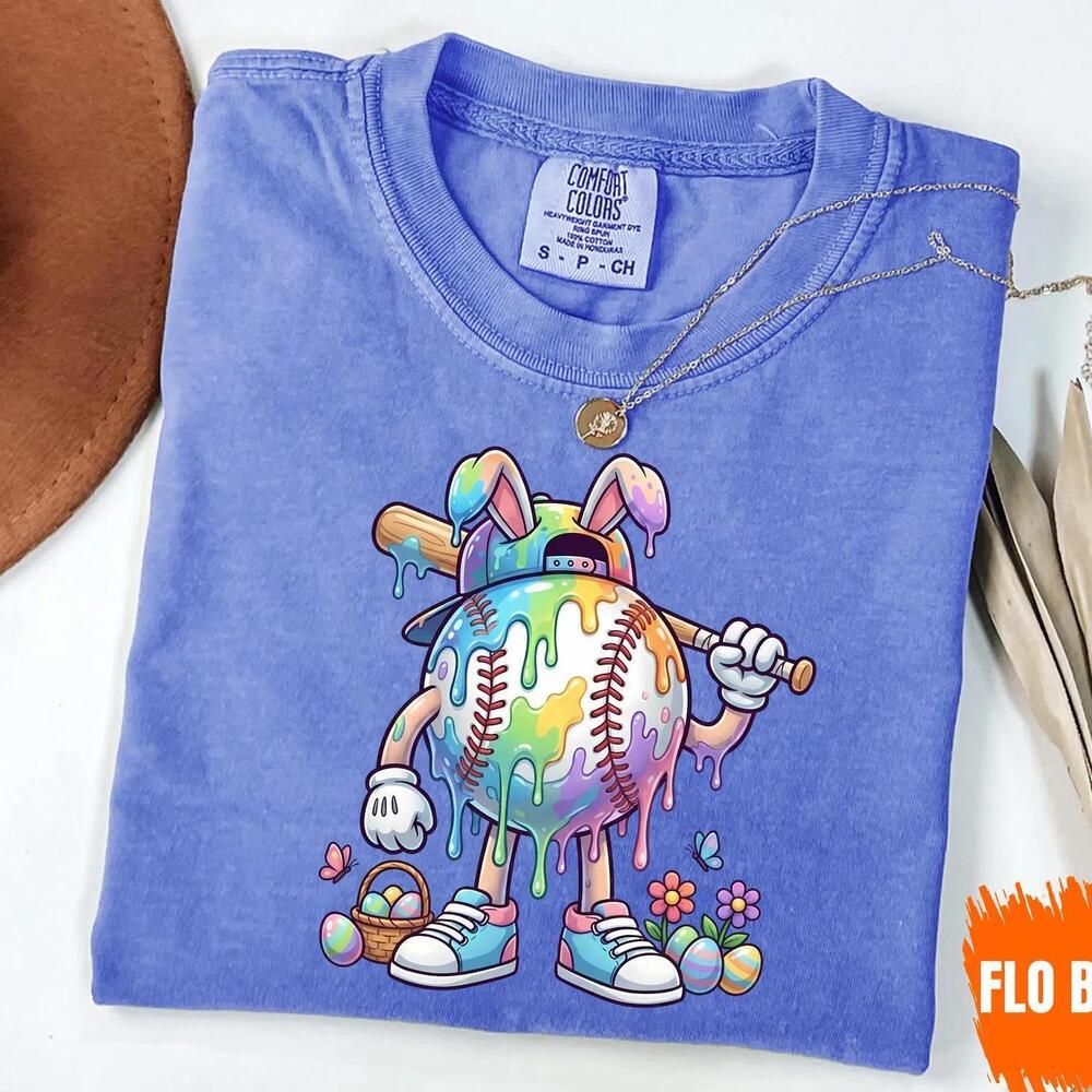 Easter Baseball Shirt, Bunny Baseball Tee,  Easter Bunny